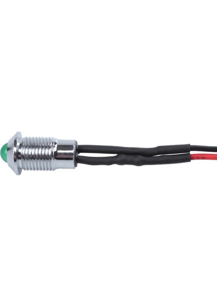 8mm 3V Araba LED Gösterge Paneli Pilot Uyarı Işığı Gösterge Lambası Yeşil (Yurt Dışından)