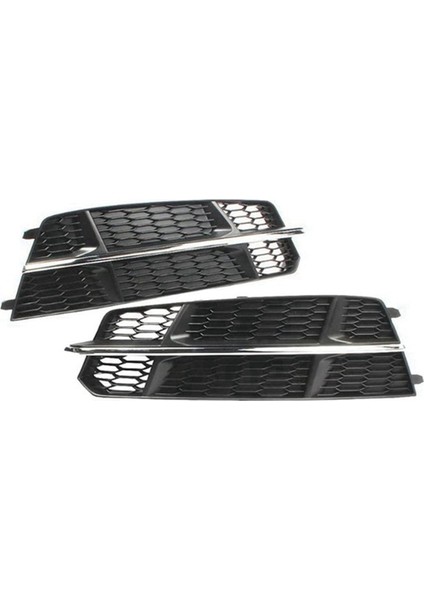 Sinyal LAMBALARI,4G0807681AN 4G0807682AN Ön Tampon Sis Lambası Kapağı Sis Lambası Çerçeve Ön Bar Izgara Araba Audi A6 C7 S-Line S6 15-18 (Yurt Dışından)
