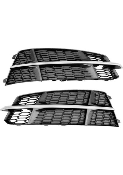 Sinyal LAMBALARI,4G0807681AN 4G0807682AN Ön Tampon Sis Lambası Kapağı Sis Lambası Çerçeve Ön Bar Izgara Araba Audi A6 C7 S-Line S6 15-18 (Yurt Dışından)