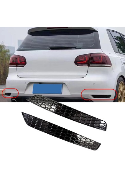 Sinyal Lambaları,1 Çift Petek Kuyruk Arka Sis Aydınlatma Koruması Trim Şekillendirici Golf 6 Gtı Için Arka Bar Tampon Reflektör Şeritler Etiket Parlak (Yurt Dışından) fiyatları