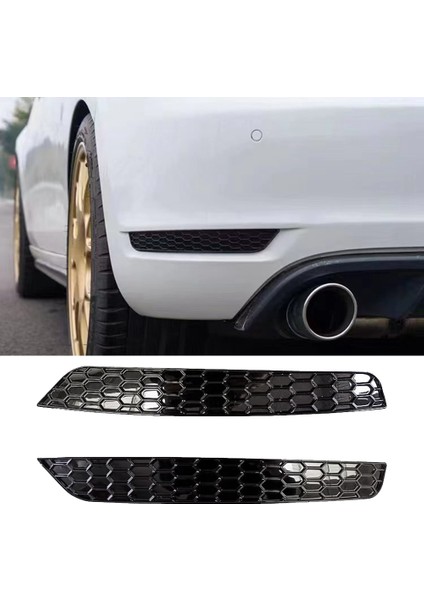 Sinyal Lambaları,1 Çift Petek Kuyruk Arka Sis Aydınlatma Koruması Trim Şekillendirici Golf 6 Gtı Için Arka Bar Tampon Reflektör Şeritler Etiket Parlak (Yurt Dışından) modelleri
