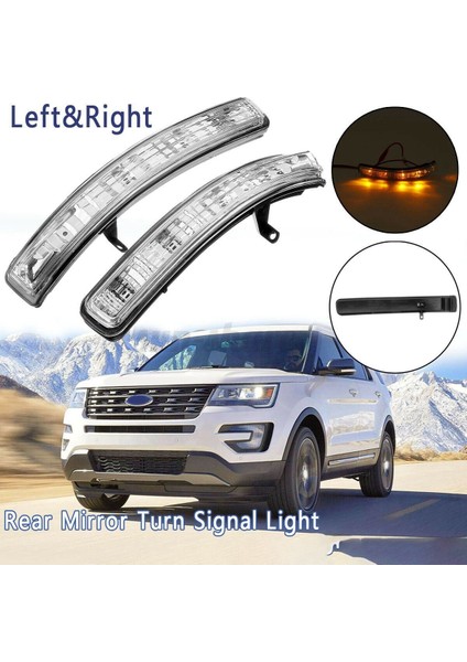 Araba Sağ Yan Rüzgar Ayna Işık Dönüş Sinyali Flaşör Lambası Explorer 2011-2018 ile Uyumlu BB5Z-13B374-A BB5Z13B374A (Yurt Dışından) modelleri