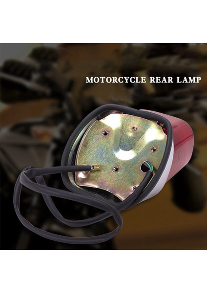 4x Motosiklet Kuyruk Fren Lambası Abs Kırmızı Motosiklet Arka Gösterge Stop Lambası Virago XV250 XV400 (Yurt Dışından) modelleri