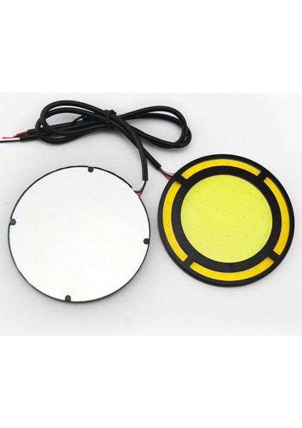 Adet Araba Sarı + Beyaz Cob LED Gün Işığı Ampul Drl Lamba Gündüz Çalışan Sis Farı (Yurt Dışından)