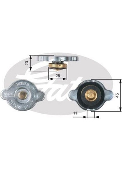 RC133 Radyatör Kapağı Ford Ranger 2.5d 99-02 2.5 Td 02-06 2533005000