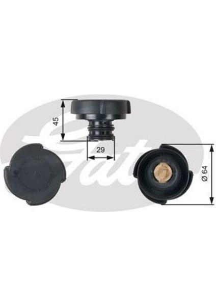 RC204 Radyatör Kapağı Land Rover Range Iıı Bmw E31 E36 E32 E38 E46 200 Bar 17111712492