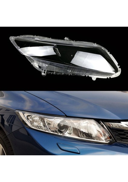 Sinyal Lambaları,2 Adet Ön Far Kapağı Şeffaf Abajur Kafa Işık Lensi Honda Civic 2012-2015 Için (Yurt Dışından)