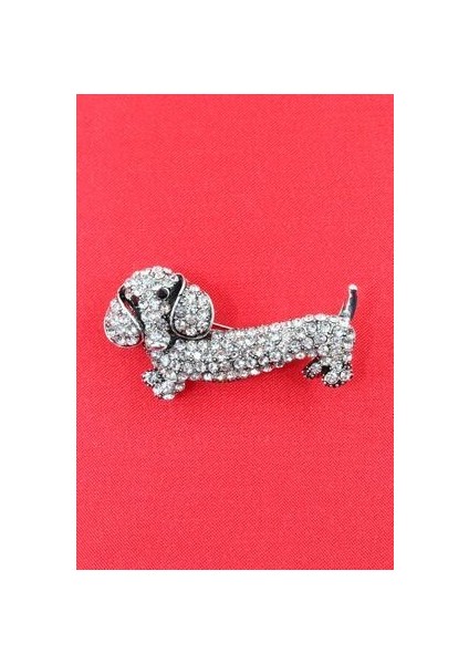 Dakhund Broş. Yaka Iğnesi Broş. Taşlı Tasarım Köpek Broş. Kadın Broş. Erkek Broş. Broş. Unisex