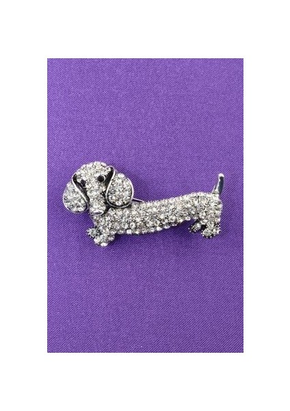 Dakhund Broş. Yaka Iğnesi Broş. Taşlı Tasarım Köpek Broş. Kadın Broş. Erkek Broş. Broş. Unisex fırsatları