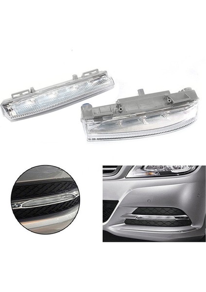 4 Adet Ön Drl Sis Lambası Için UYGUN-W204 W212 C250 C350 E350 A2049069000 (Yurt Dışından)