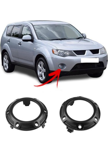 Sinyal Lambaları,2 Adet Yeni Ön Sis Lambası Lambası Siyah Çerçeve 6400A739 Mitsubishi Outlander 2007 2008 2009 Için (Yurt Dışından)