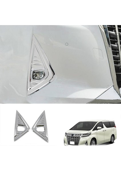 Abs Karbon Fiber Desen Ön Tampon Sis Işık Lambası Çerçeve Kapak Trim Alphard 2015-2019 Için (Yurt Dışından)