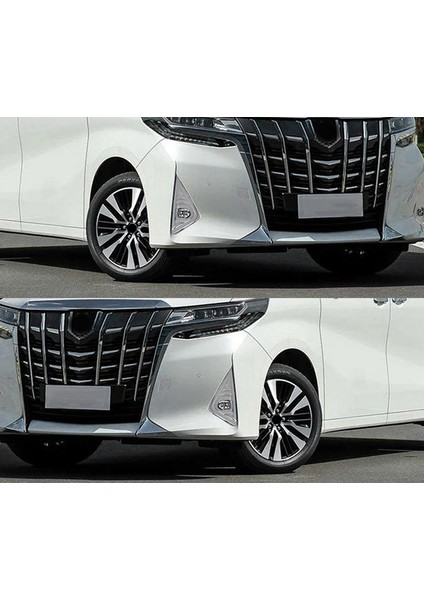 Abs Karbon Fiber Desen Ön Tampon Sis Işık Lambası Çerçeve Kapak Trim Alphard 2015-2019 Için (Yurt Dışından)