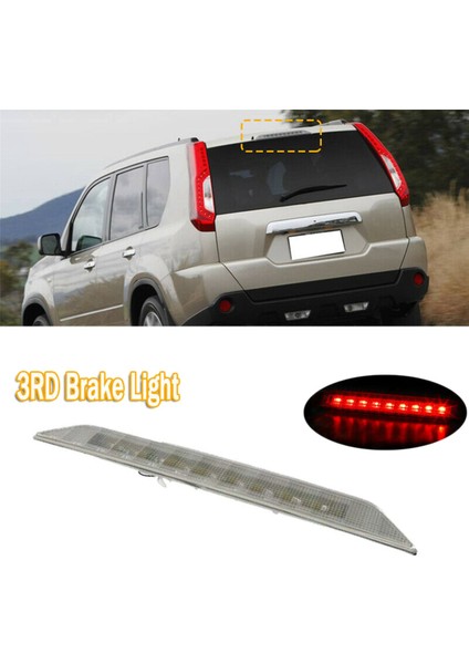 2x Araba Yüksek Dağı Arka Üçüncü Fren Lambası Stop Lambası T31 Xtrail 2008-2013 Için (Yurt Dışından)