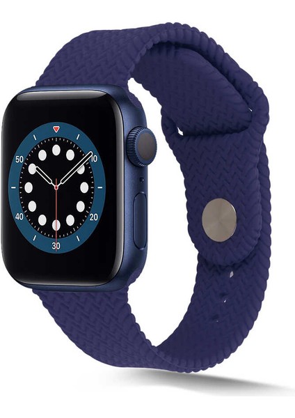 Watch 44MM Krd-37 Uyumlu Kordon Zore - Koyu Yeşil