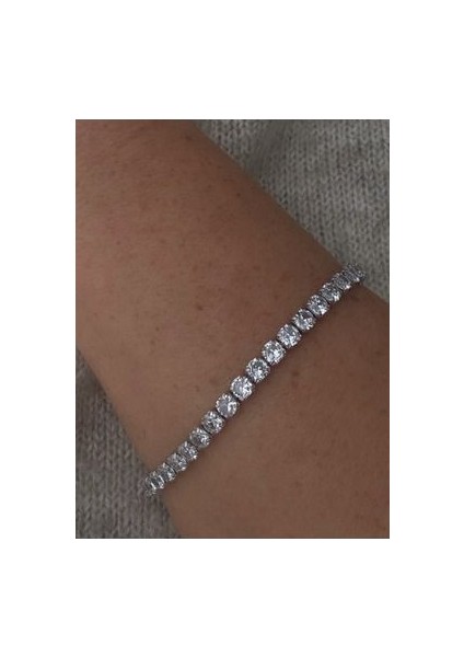 Çelik Su Yolu Bileklik (4X4MM)