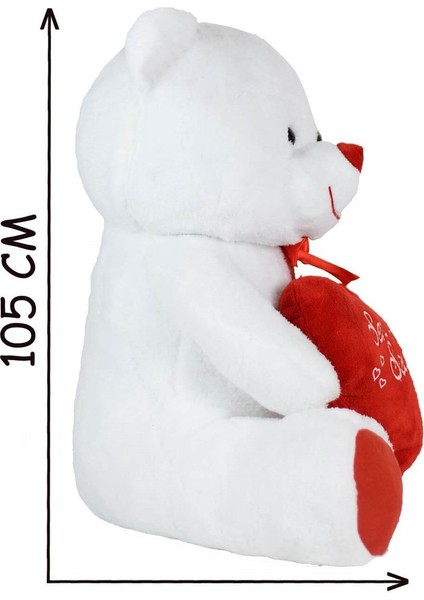 Pandamkee 100 cm Seni Seviyorum Kalpli Büyük Ayıcık
