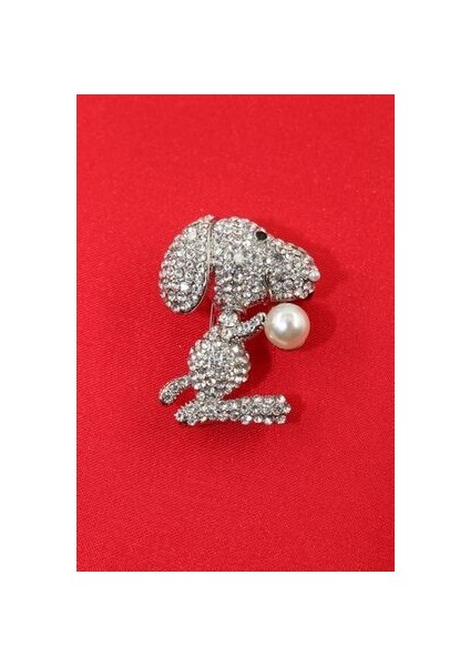 Sevimli Köpek Broş. Taşlı Incili Broş. Yaka Iğnesi Broş. Kadın Broş. Broş. Erkek Broş. Unisex fırsatları