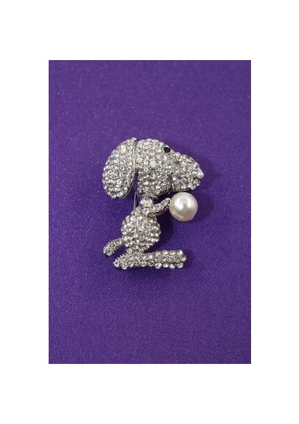 Sevimli Köpek Broş. Taşlı Incili Broş. Yaka Iğnesi Broş. Kadın Broş. Broş. Erkek Broş. Unisex indirimleri