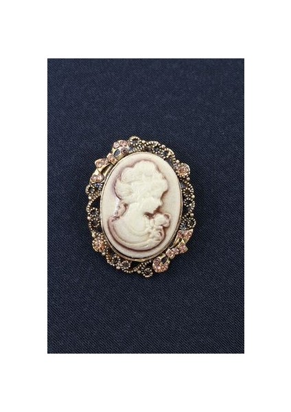 Cameo Vintage Broş. Taşlı Tasarım Cameo Vintage Broş. Yaka Iğnesi Broş. Kadın Broş. Broş modelleri