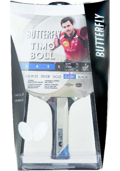 Timo Boll Platin Unisex Masa Tenisi Raketi Kırmızı / Siyah