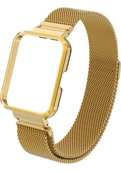 Xiaomi Redmi Watch 2 Lite Uyumlu Krd-58 Metal Kordon Zore - Mavi