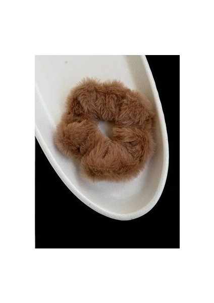 Peluş Simit Toka - Peluş Yumuşak Saç Lastiği Toka