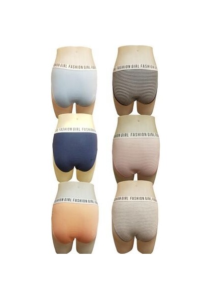 6lı Paket Kadın Fasion Girl Yazılı Bikini Külot fiyatları