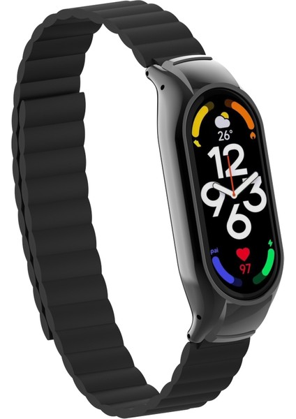 Xiaomi Mi Band 7 Uyumlu Krd-69 Kordon Zore - Siyah