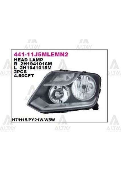 44111J5LMLEMN2 Ön Far Sol Volkswagen Amarok 13 2H1941015AA