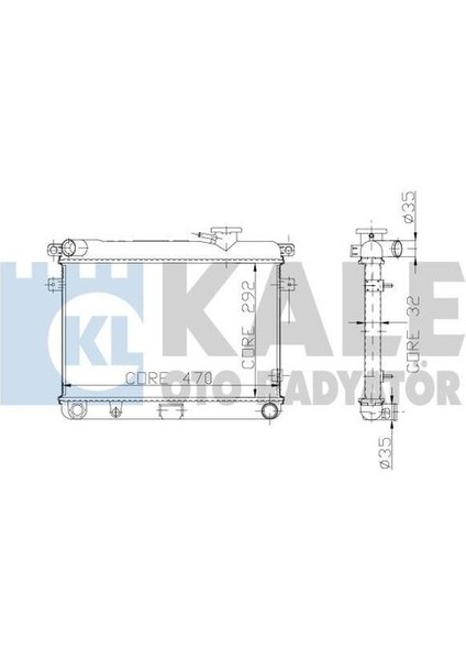 0106092AL Motor Radyatör Murat 131 Ym 2 Sıra Al Pl 85008077