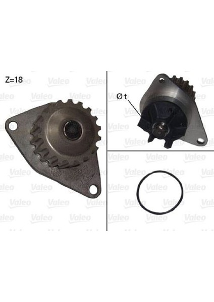 506721 Devirdaim Su Pompası 206 207 P307 C2 C3 C4 ET3J4 1.6 16V 18DIS 1201.G2