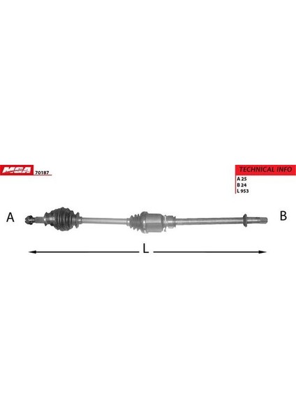 70187 Aks Sağ Milli Komple Fiorino 1.3 Mjtd 07- 51787180