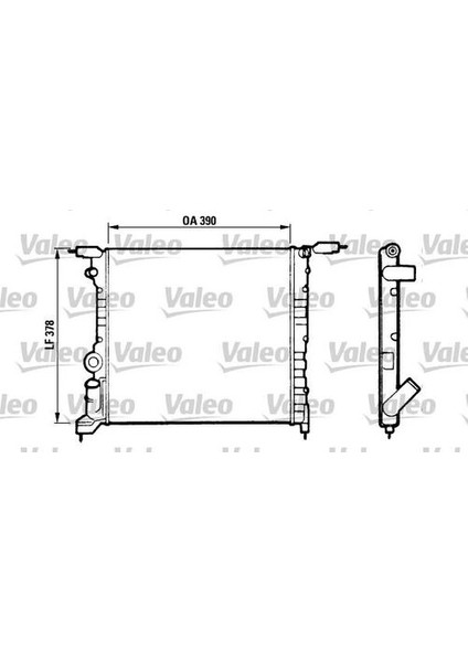 816657 Motor Radyatörü Renault 19 Clio 1.4 Rn Rt 390X377.5X23 91- 7701034770
