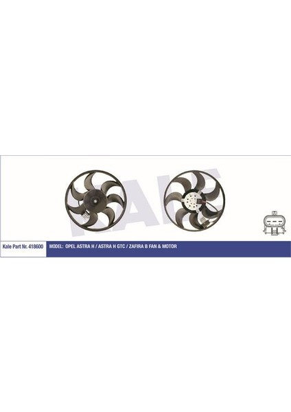 418600 Radyatör Fan Motoru Zafira B Astra H 05-Z14XEP Z16XEP Z16XER A16XER 13205947