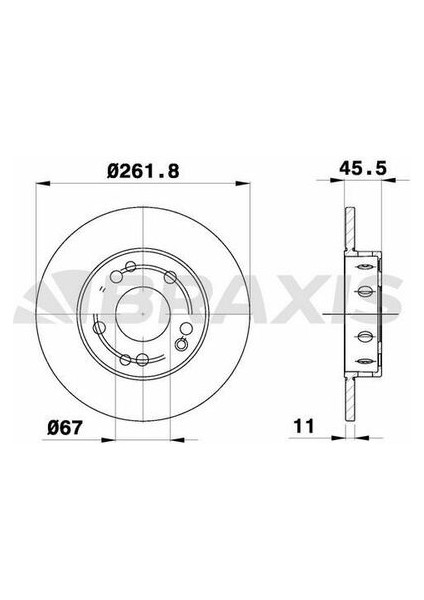 AE0470 Fren Diski Ön 190 W201 85-92 A2014211212