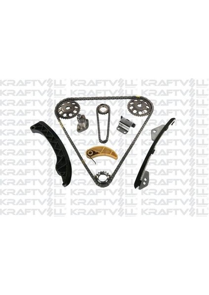 12100110 Eksantrik Zincir Seti Corolla 1.6 Benzinli 2007-AURIS 1.6 Benzinli 2007-1ZRFE Motor (11 Parça) 1350637010