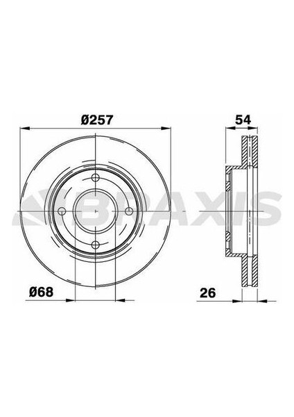 AE0431 Ön Fren Disk Aynası Nissan NV200 1.5dcı 1.6l 2010- 402063LG0A