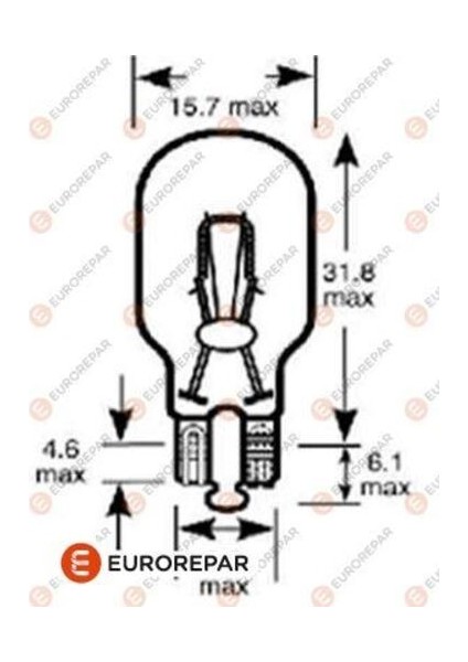 Eurorepar-Psa 1616431780 Erp 12V W16W Am 1616431780
