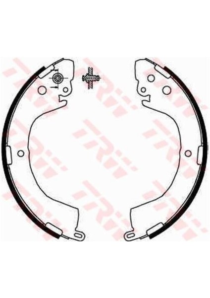 GS8667 Arka Fren Balatası Pabuç Mitsubishi L200 01-04 MB858876