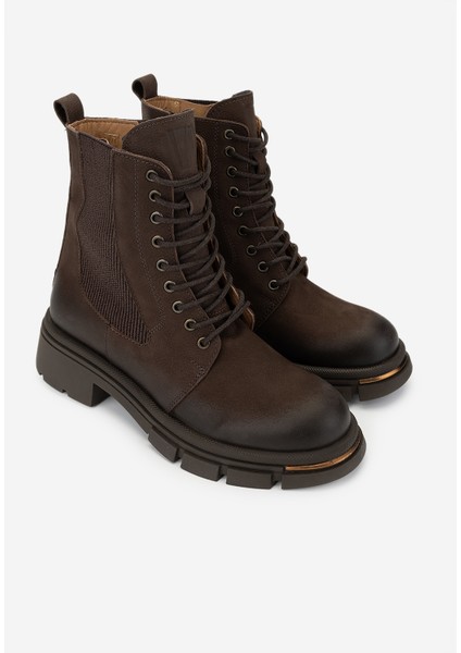 Kadın Hakiki Deri Kahverengi Nubuk Casual Bot 599 05 Bn Bot SK24-25 Kahve Nbk fiyatları