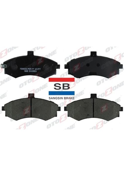 FDO8006 Ön Balata Fişsiz Elantra 1.6-1.8-2.0 Crdı 00 Matrı01 GDB3378 581012DA40