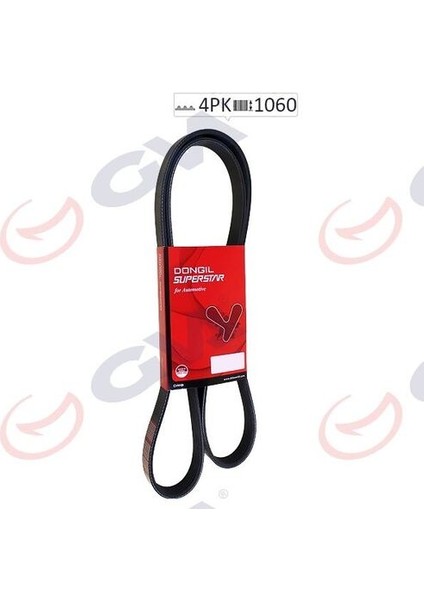 4PK1060 Kanallı Kayış Honda Accord Vı 1.8ı 98-02-2.3 01-03 Hyundai H1 2.5d-2.5td 97-04 L400 95-02 7636059