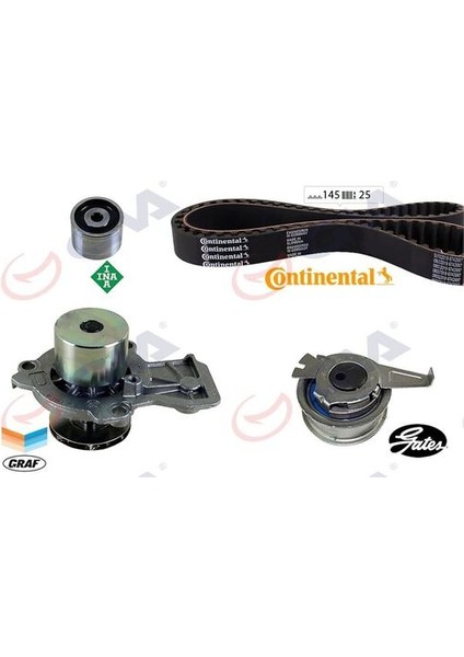 59WPK7505C Devirdaimlı Eksantrik Gergi Kiti Polo-Fabia 14 Ibiza Iv 15 A1 14 Cusa-Cusb-Cyza-Cyzb 04L109119D
