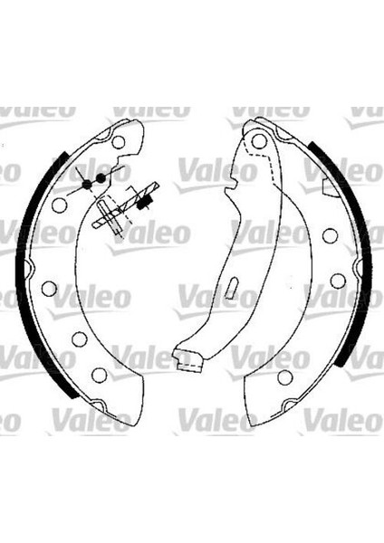 562581 Arka Fren Balatası Clıarka Fren Balatası Pabuç Clio Iı Laguna I Logan Symbol I Iı Twingo I Saxo Xsara P106 206 P305 7701206962