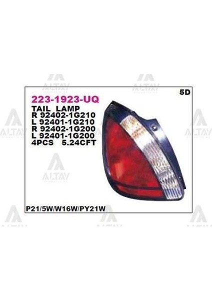 2231923RUQ Stop Lambası Sağ Rio 05-10 924021G200