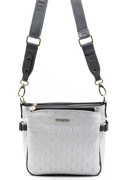 A.gümüş-Antrasit SP884 Çapraz Çanta