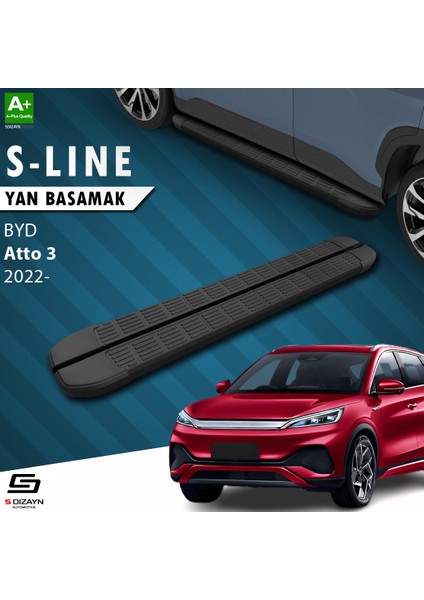 Byd Atto 3 S-Line Siyah Yan Basamak 193 cm 2022 Üzeri