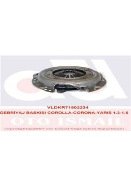 802234 Debriyaj Baskı Yaris 1.0l 16V 01 99-Corolla 1.3 1.5 Carina Corona 1.5 Tyc 14 3121012182