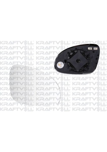 09080166 Dış Dikiz Ayna Camı Elektrikli Isıtmalı Sağ Convex Camlı Golf V-Jetta-Passat-Superb (02-09) 1K0857522